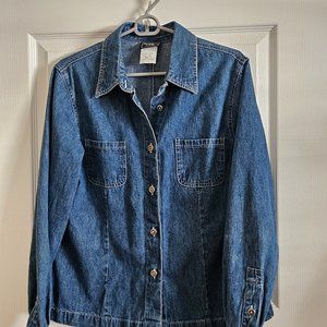 Jean shirt jacket